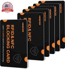 RFID Blocking Card Wallet Protector Heavy-Duty Secure Passports & Credit Cards f
