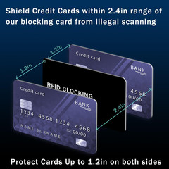 5 Pack RFID Blocking Card Contactless NFC Credit Card ID Protection Safe Bank Ca