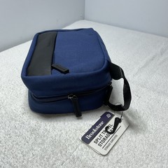 Brookstone Split Travel Storage Tech Travel Shave Bag Black 10 x 6.5 x 4 Inches