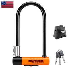 Kryptonite Evolution Standard U-Lock 4X9 Inches Black 3.5 Pounds 002130