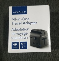 Insignia Universal Travel Adapter Plug EU Europe Travel Adapter With 2 USB Port