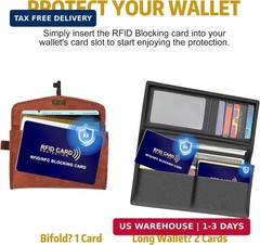 5-Pack RFID Blocking Cards | Contactless NFC/RFID Credit Card & Passport Protect