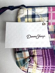Donna Sharp 3 Piece Rectangular Cosmetic Bags “MADRAS” Multicolored