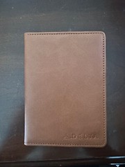 Light Brown Faux Leather US Passport Case – Delta Airlines branded