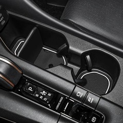 Auovo Cup Holder Inserts Liners Compatible with Toyota Crown White