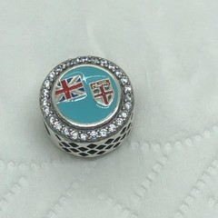 Fiji Flag Bead Charm