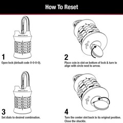 Master Lock Word Combination Lock, Set Your Own Combination Lock for Gym and Sch