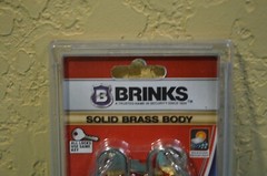 Brinks Solid Brass Locks (4) with Keys TSA Accepted Manufactured Sealed