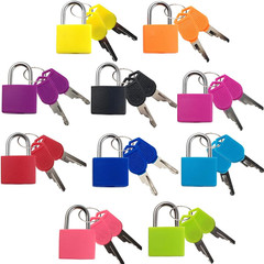 10PCS Luggage Locks with Keys, Locker Lock Small Luggage Padlocks, Suitcase Lock