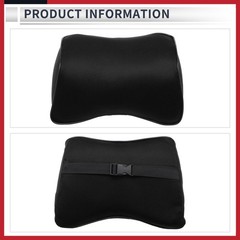 Car Headrest Pillow Polyester, Memory Foam 2 Pcs for Driving Travel