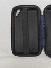 TUMI for Delta Hard Case Shell Toiletry Cosmetic Travel Kit Blue Hard Case Only