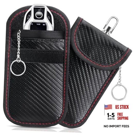 Faraday Key Fob Protector, RFID Blocking Faraday Bag for Small (3.15&Prime; x 5.12&Prime;)