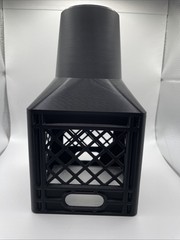 3D Printed Half Gallon Cup Holder Classic Milk Crate Style Tea / Milk / Juice