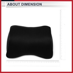 Car Headrest Pillow Polyester, Memory Foam 2 Pcs for Driving Travel