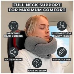 Memory Foam Travel Neck Pillow – Ultimate Comfort & Support