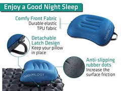 TREKOLOGY Ultralight Inflatable Camping Travel Pillow