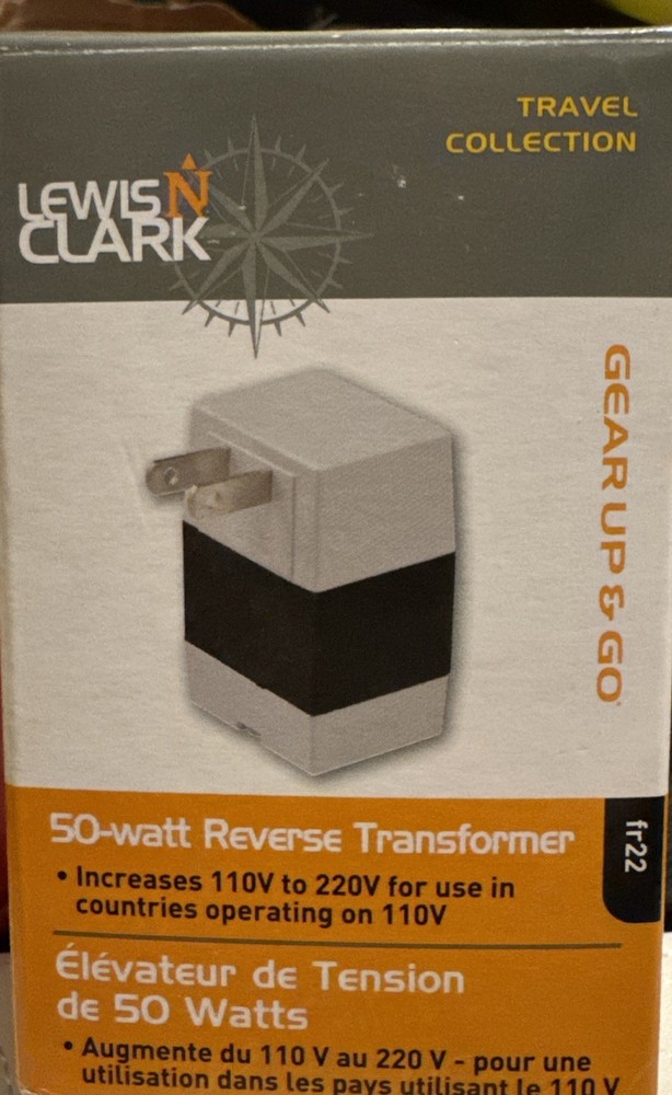 Lewis N Clark 50-watt Reverse Transformer – Travel Collection