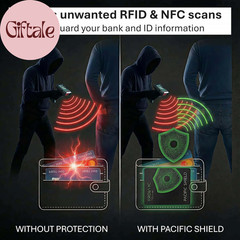 PACIFIC SHIELD RFID Blocking Card (2 Pack) – Secure Your Wallet – Premium Protec