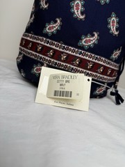 Vera Bradley Navy Vintage Ditty Bag For Gym pool beach tote cosmetic case NWT
