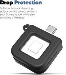 Keychain Case Designed for Square Reader for Magstripe (USB-C) Black