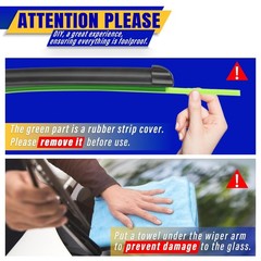 3 wipers Replacement for 2014-2021 2022 2023 Nissan Rogue/2013-2021 Nissan Pa…
