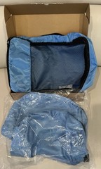 Amazon Basics Medium Packing Cube Set Travel Organizer 4 Piece Set Sky Blue