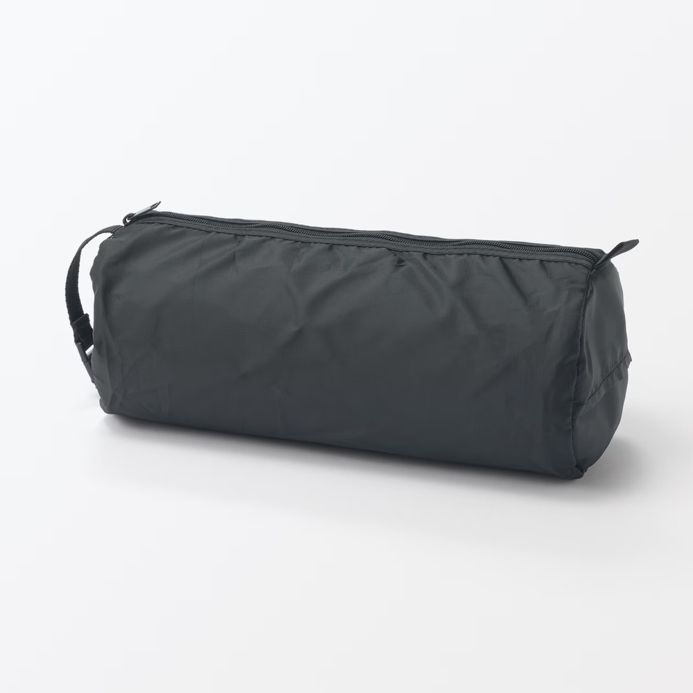 MUJI Polyester Foldable Sorting Case Cylindrical Black S 11 x 11 x 26 cm