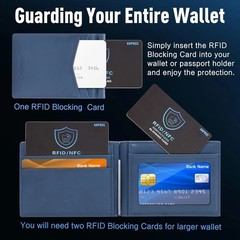 5 Pack RFID Blocking Card – Protects Entire Wallet, NFC Debit & Credit Cards New