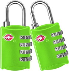 Lightweight TSA Approved Locks – 2 Pack Durable Alloy Steel Padlocks for Travel