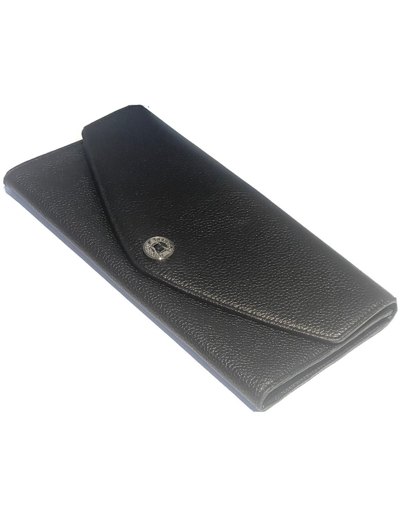 OROTON ‘Melanie’ Black Pebbled Leather Travel Wallet Clutch RRP$345 New w/o Box