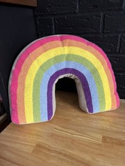 Rainbow decorative couch pillow spring and summer decoration!