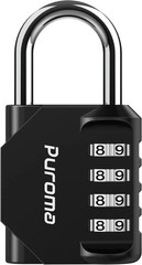 1 Pack Combination Lock for Locker 4 Digit Outdoor Waterproof Padlock for School