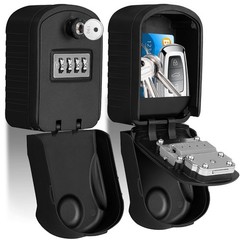 Keys Lock Box with Code, Large Capacity LockBox for Wall Mount