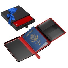 V2 Real Leather, Pilot document holder, Pilot wallet, RFID-Blocking, Travel W…
