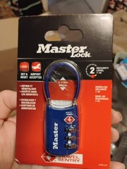Master Lock Cable Combination Lock 4688D in Black NEW TSA ACCEPTED Luggage Lock