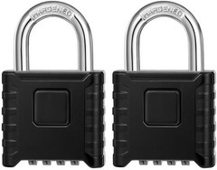 4 Digit Combination Outdoor Gate Locks, Heavy Duty Number Lock for Shed, Larg…