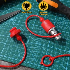 2 Sets hydraulic quick connect dust caps 3/8 inch Plug Covers Hydraulic Quick