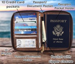 Compact RFID Blocking Wallet – Full Grain Leather
