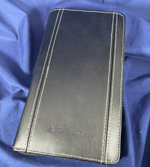 Organizer, Leather document case, passport ID airline ticket Credit card planner