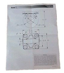 Drawbar Square Base BDB1385 3 Inch Heavy-Duty 4 Bolt 60,000lb MGTW Black P. Coat