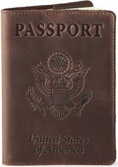 Leather Passport Book Cover – Thin American Travel Passport Holder – Interna…