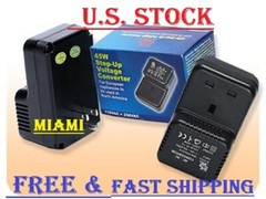 4X US Plug to UK Socket Voltage Step Up Converter 110V 230V 45W Travel Adapter