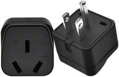 (2 Pack) US AU Plug Adapter,Australian Plug Adapter from USA, USA Standard 3 Pro