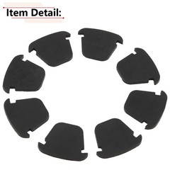 8PCS Cup Holder Insert Rubber Liners Compatible with Chevy Silverado Black NEW