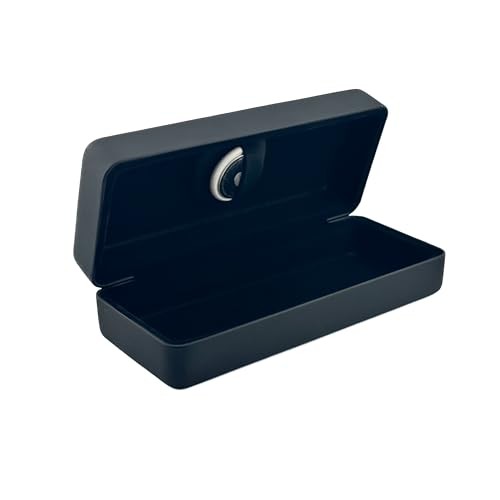 Sunglasses Case Hard Shell | Leather Made Glasses Cover with Secure Air Tag|