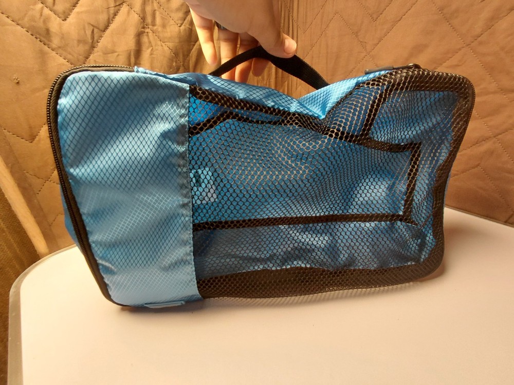 Amazon Basics Medium Packing Cube Set Travel Organizer Set Sky Blue