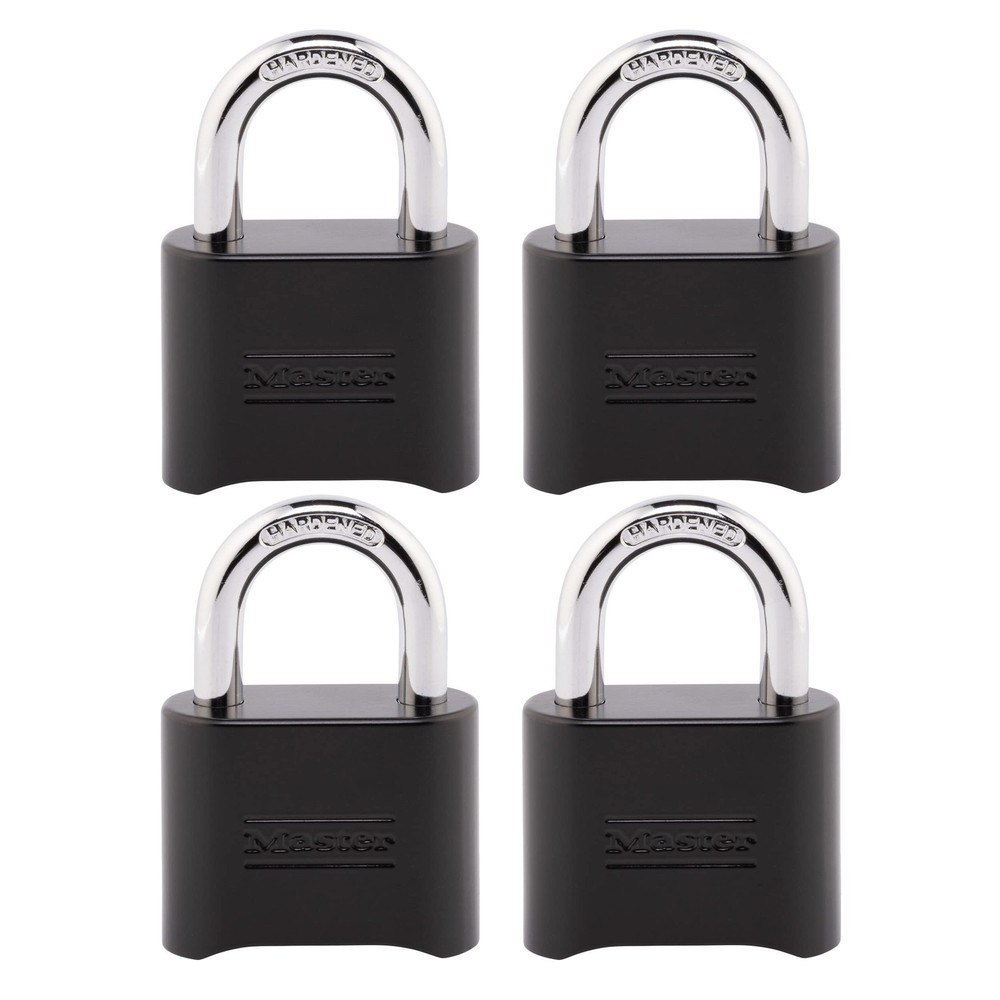 Black Combination Lock, Customizable Combo Padlock, Indoor and Outdoor Weathe…