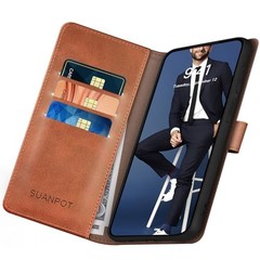 Compatible with Google Pixel 10A Wallet case with RFID Blocking Light Brown