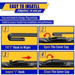 Replacement Windshield Wiper Blades for Lexus RX350, RX330, RX400h 20042015