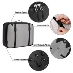 Bagail 10 Set Packing Cubes Various Sizes Packing Organizer For Travel